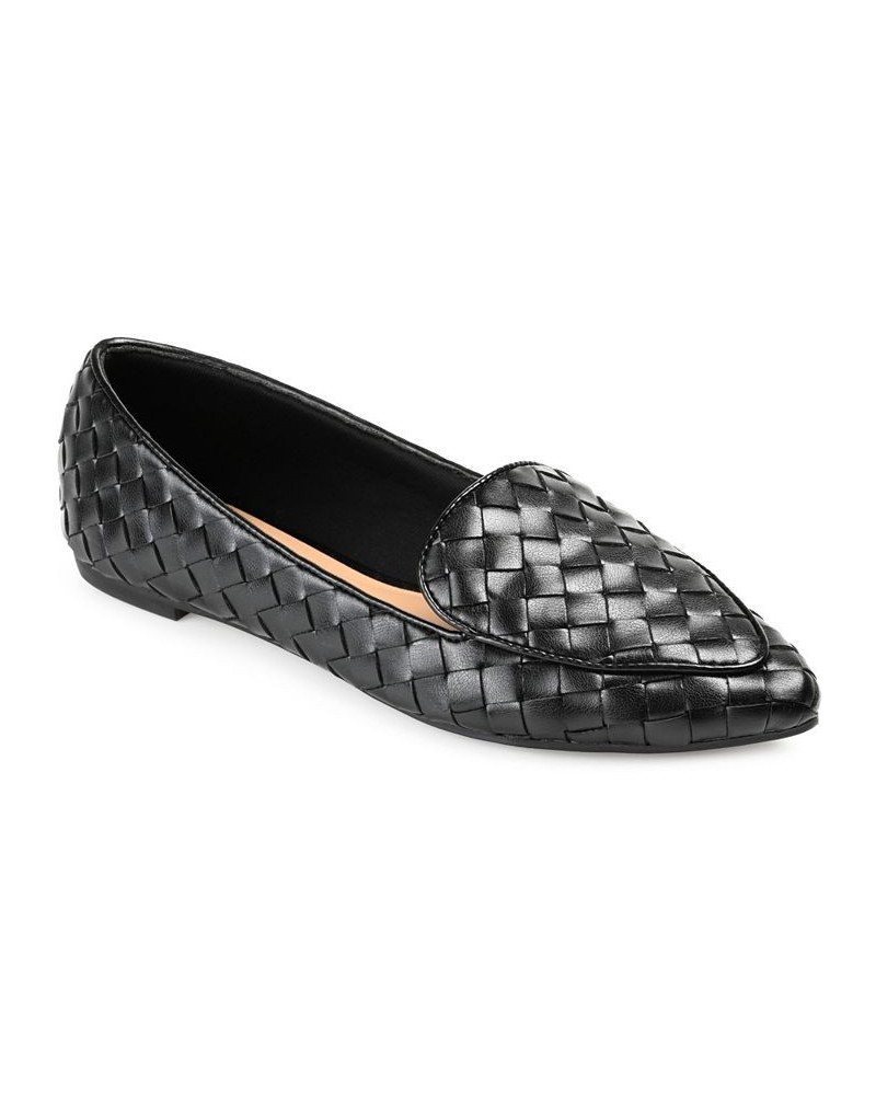 Women's Misty Woven Loafer Black $36.75 Shoes