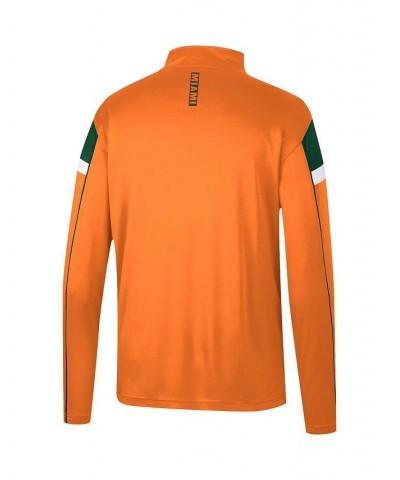 Men's Orange Miami Hurricanes Golf Match Quarter-Zip Windshirt $24.60 Sweatshirt