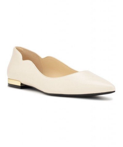 Women's Lovlady Pointy Toe Slip-on Dress Flats White $39.60 Shoes