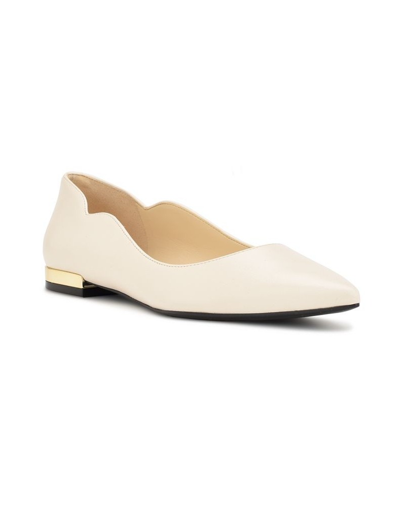 Women's Lovlady Pointy Toe Slip-on Dress Flats White $39.60 Shoes