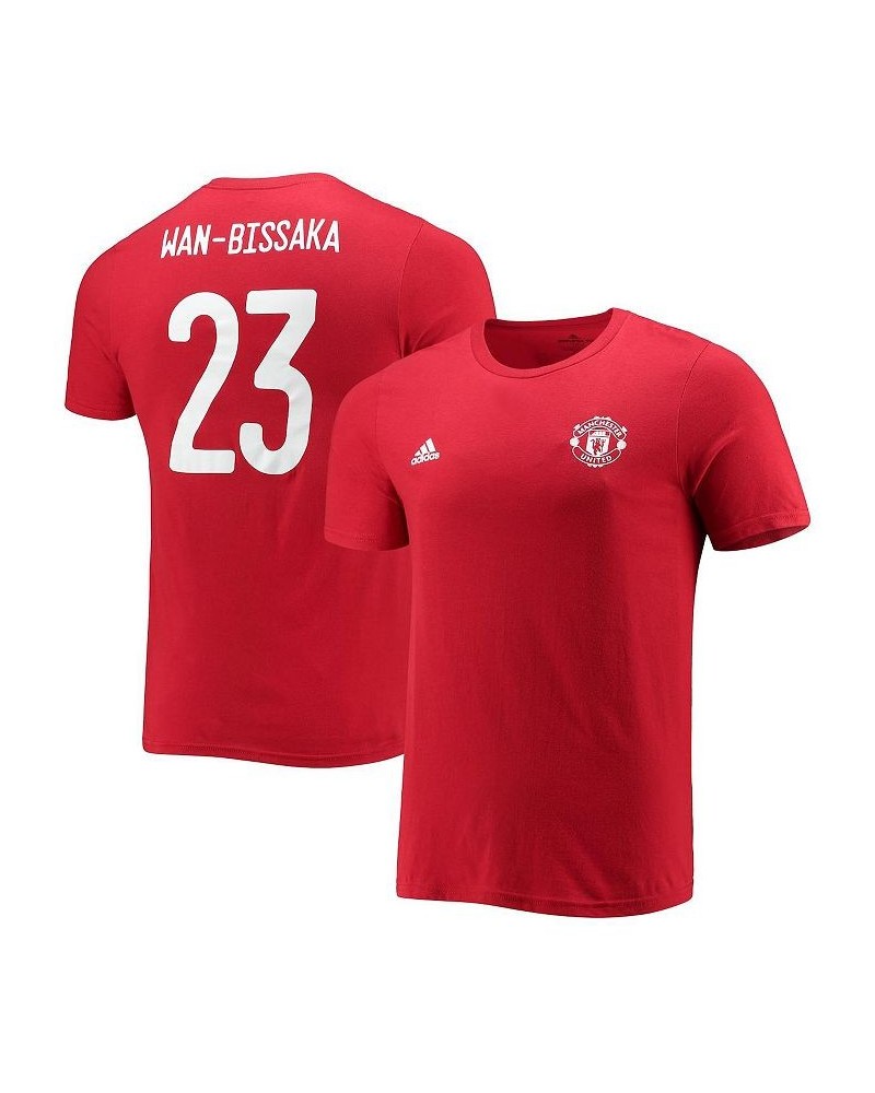 Men's Aaron Wan-Bissaka Red Manchester United Amplifier Name and Number T-shirt $20.99 T-Shirts