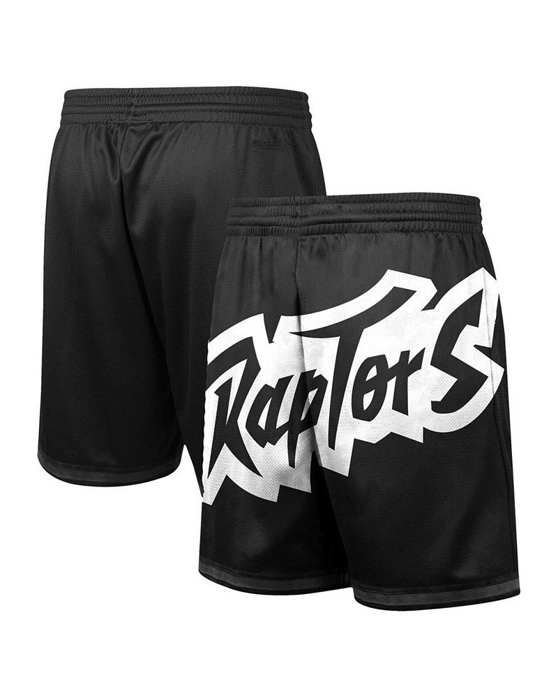 Men's Black Toronto Raptors Big Face 3.0 Fashion Shorts $26.40 Shorts