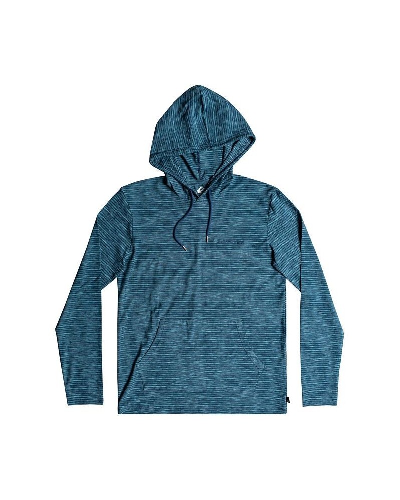 Men's Young Kentin Hooded Long Sleeves T-shirt Blue $19.25 T-Shirts