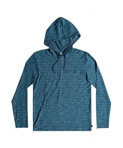 Men's Young Kentin Hooded Long Sleeves T-shirt Blue $19.25 T-Shirts