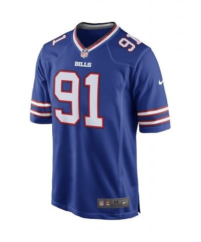 Men's Ed Oliver Royal Buffalo Bills Team Game Player Jersey $57.40 Jersey