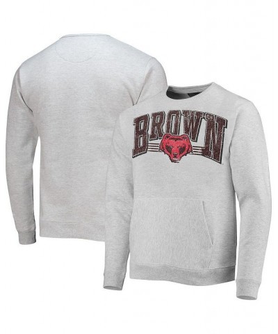 Men's Heathered Gray Brown Bears Upperclassman Pocket Pullover Sweatshirt $37.50 Sweatshirt