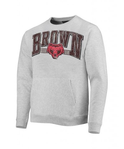 Men's Heathered Gray Brown Bears Upperclassman Pocket Pullover Sweatshirt $37.50 Sweatshirt