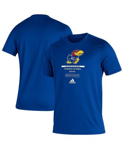 Men's Royal Kansas Jayhawks Sideline Locker Tag Creator AEROREADY T-shirt $17.16 T-Shirts