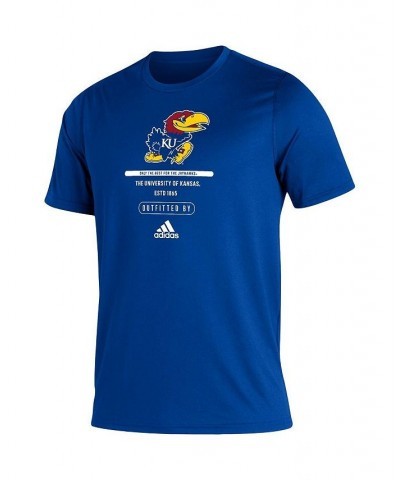 Men's Royal Kansas Jayhawks Sideline Locker Tag Creator AEROREADY T-shirt $17.16 T-Shirts