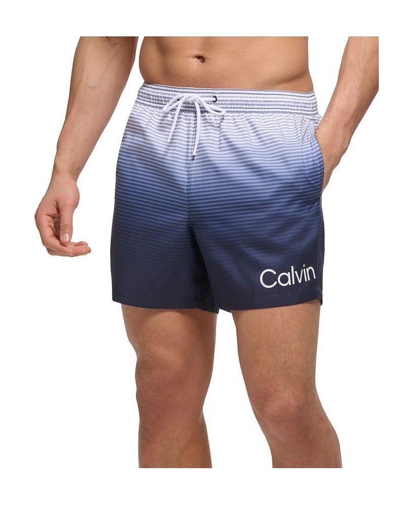 Men's 5" OmbrÉ Gradient Stripe Swim Trunks PD03 $18.12 Swimsuits