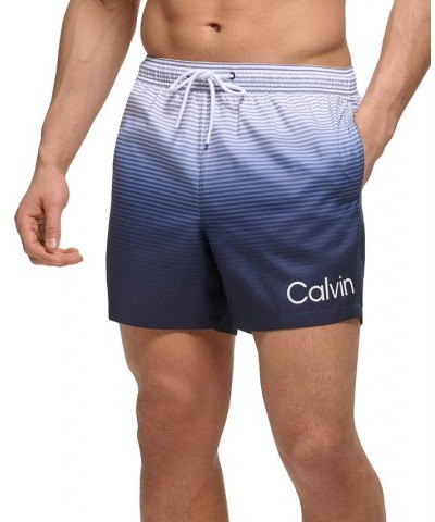 Men's 5" OmbrÉ Gradient Stripe Swim Trunks PD03 $18.12 Swimsuits