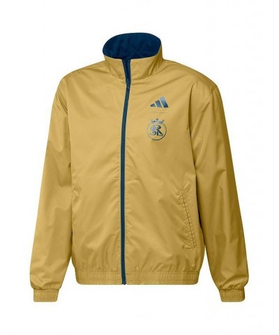 Men's Navy and Gold Real Salt Lake 2023 On-Field Anthem Full-Zip Reversible Team Jacket $46.80 Jackets