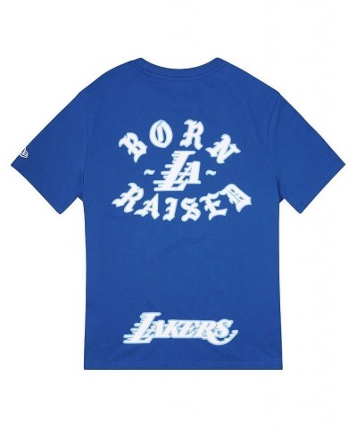 Men's Born x Raised Royal Los Angeles Lakers Heavyweight T-shirt $24.50 T-Shirts