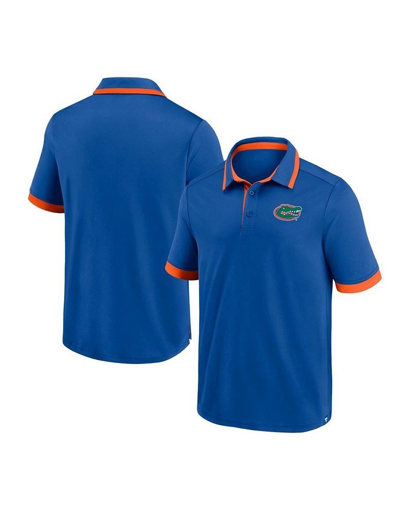 Men's Royal Florida Gators Color Block Polo Shirt $25.30 Polo Shirts