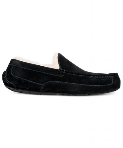 Men's Ascot Moccasin Slippers Black $40.30 Shoes