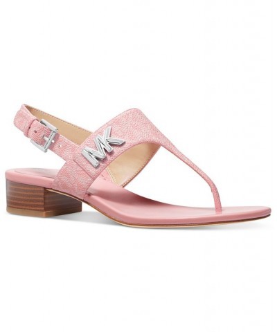 Women's Jilly T-Strap Dress Sandals Pink $43.60 Shoes