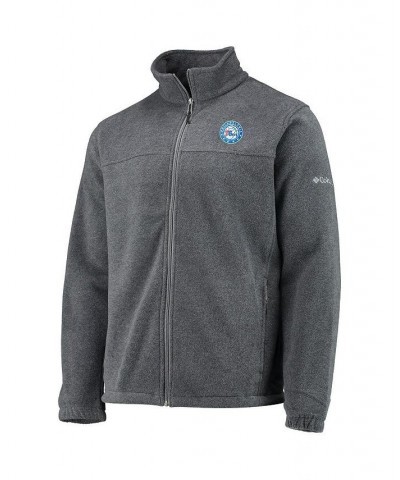 Men's Philadelphia 76ers Heathered Charcoal Flanker Full-Zip Jacket $50.34 Jackets