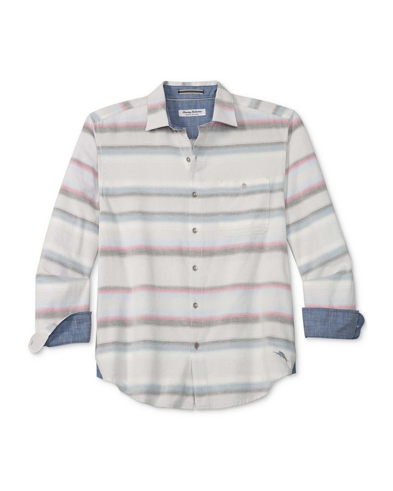 Men's Coastline Cord Calistoga Ombre Shirt Gray $40.83 Shirts