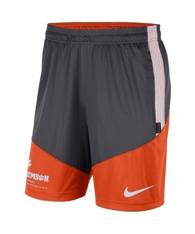 Men's Anthracite and Orange Clemson Tigers Team Performance Knit Shorts $25.30 Shorts