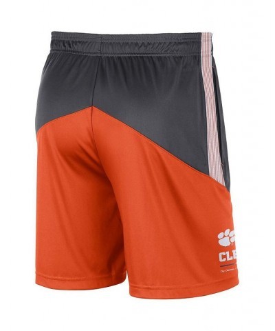 Men's Anthracite and Orange Clemson Tigers Team Performance Knit Shorts $25.30 Shorts