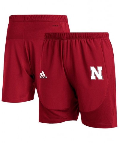 Men's Scarlet Nebraska Huskers 2021 Sideline Aeroready Training Shorts $21.15 Shorts