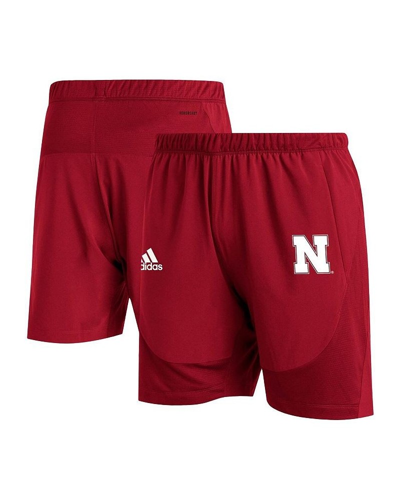 Men's Scarlet Nebraska Huskers 2021 Sideline Aeroready Training Shorts $21.15 Shorts