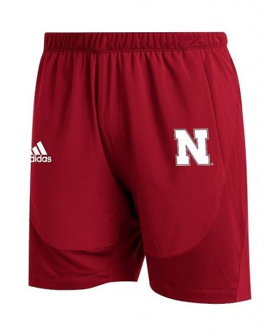 Men's Scarlet Nebraska Huskers 2021 Sideline Aeroready Training Shorts $21.15 Shorts