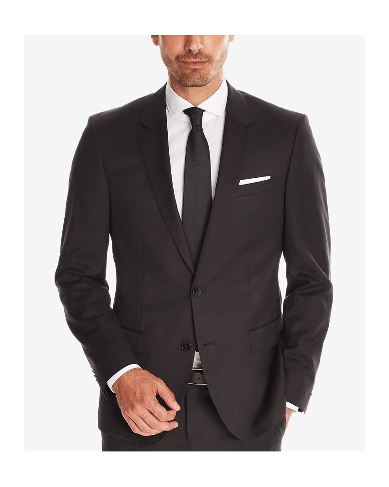 BOSS Men's Slim-Fit Super 120 Italian Virgin Wool Sport Coat Black $127.04 Blazers