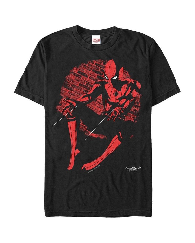 Marvel Men's Spider-Man Homecoming Spider Web Action Short Sleeve T-Shirt Black $20.29 T-Shirts