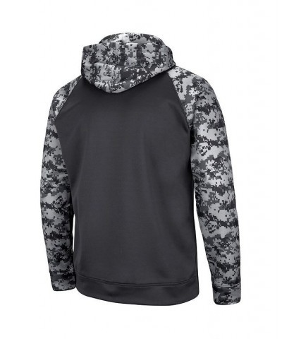 Men's Charcoal Maryland Terrapins OHT Military-Inspired Appreciation Digital Camo Pullover Hoodie $31.50 Sweatshirt