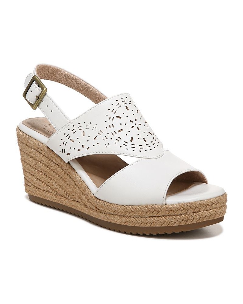 Ocean Slingback Wedge Sandals White $41.58 Shoes