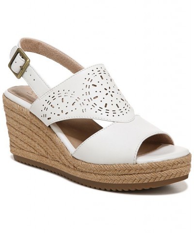 Ocean Slingback Wedge Sandals White $41.58 Shoes