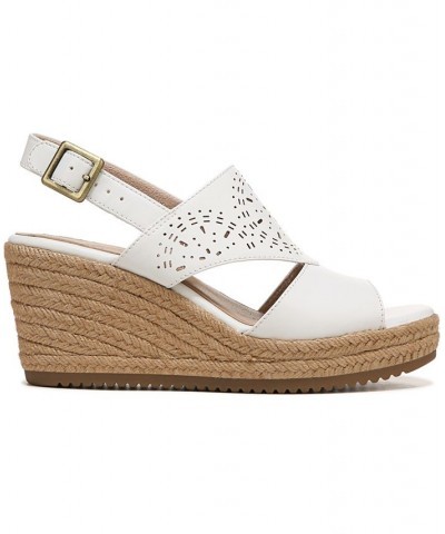 Ocean Slingback Wedge Sandals White $41.58 Shoes