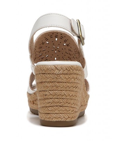 Ocean Slingback Wedge Sandals White $41.58 Shoes