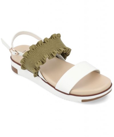 Women's Riya Contrast Sandals White $45.00 Shoes