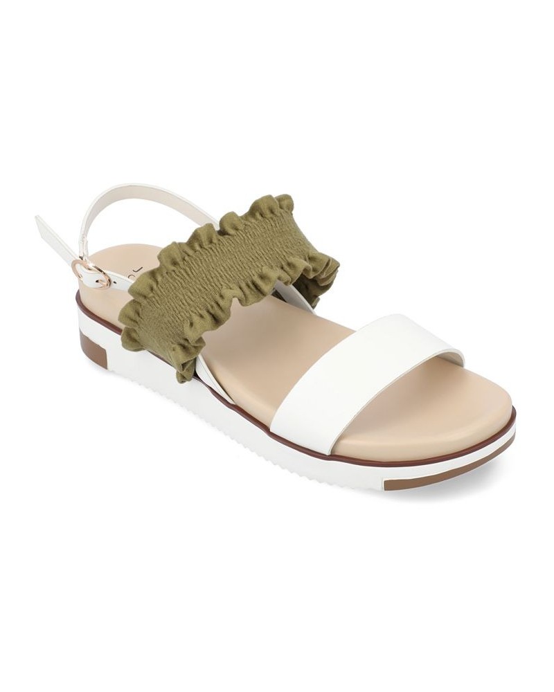 Women's Riya Contrast Sandals White $45.00 Shoes