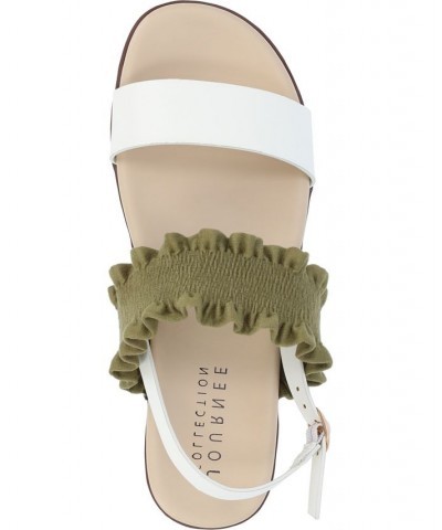 Women's Riya Contrast Sandals White $45.00 Shoes