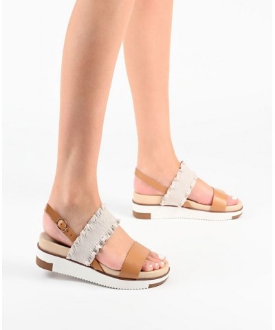 Women's Riya Contrast Sandals White $45.00 Shoes