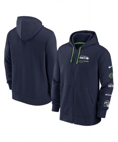 Men's College Navy Seattle Seahawks Surrey Full-Zip Hoodie $32.85 Sweatshirt