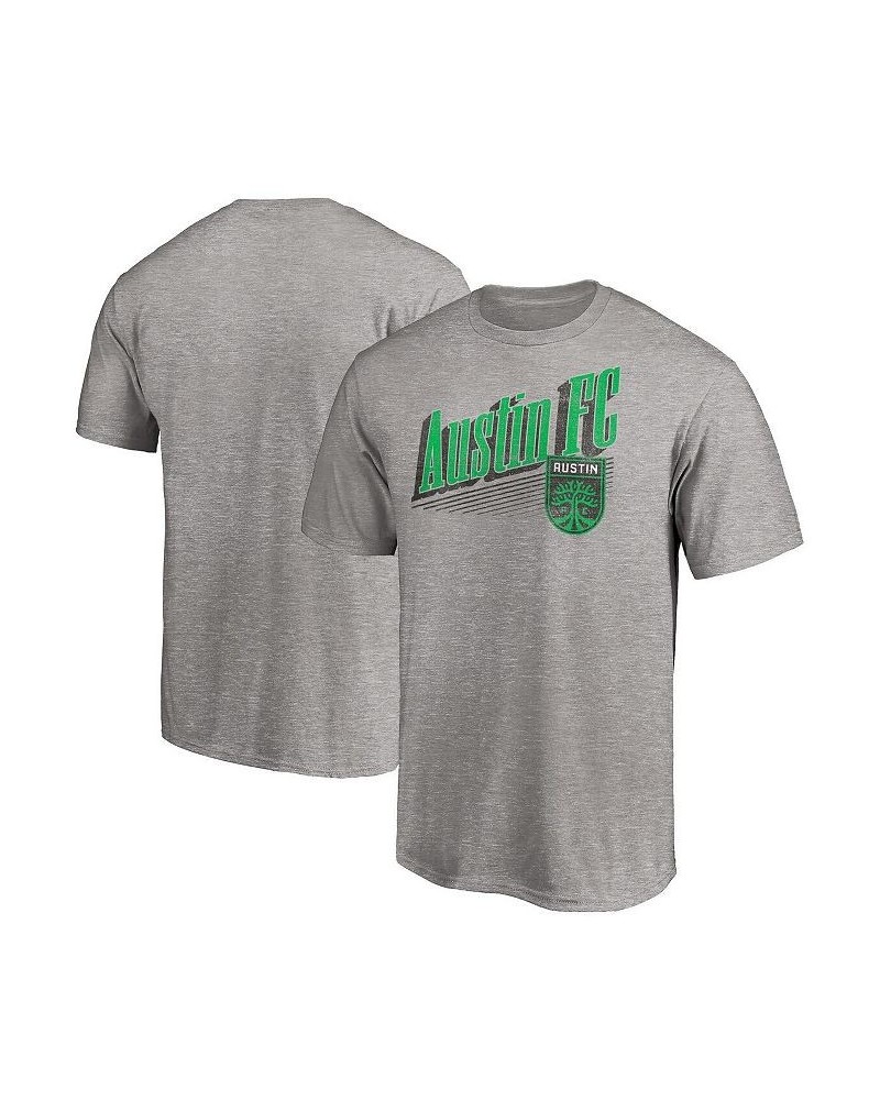 Men's Heathered Gray Austin FC Winning Streak T-shirt $16.80 T-Shirts