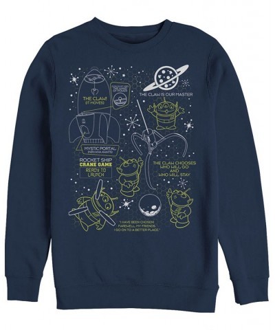 Disney Pixar Men's Toy Story Aliens Claw Master Map, Crewneck Fleece Green $26.40 Sweatshirt