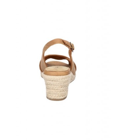 Women's Devlin Espadrille Wedge Sandals Brown $34.50 Shoes