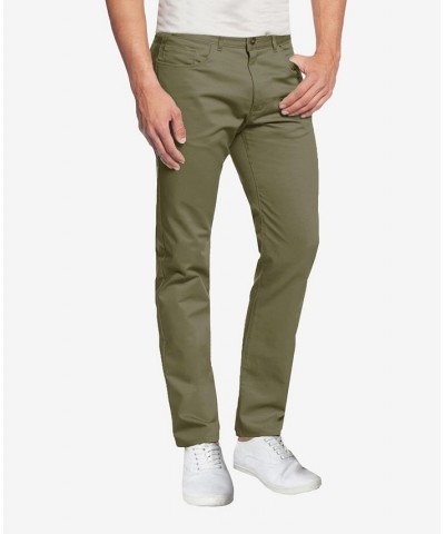 Men's 5-Pocket Ultra-Stretch Skinny Fit Chino Pants Green $28.32 Pants
