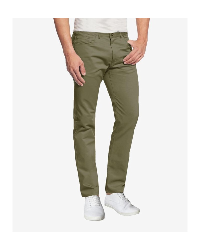 Men's 5-Pocket Ultra-Stretch Skinny Fit Chino Pants Green $28.32 Pants