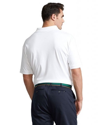 Men's Big & Tall Classic Fit Soft Cotton Polo White $57.60 Polo Shirts