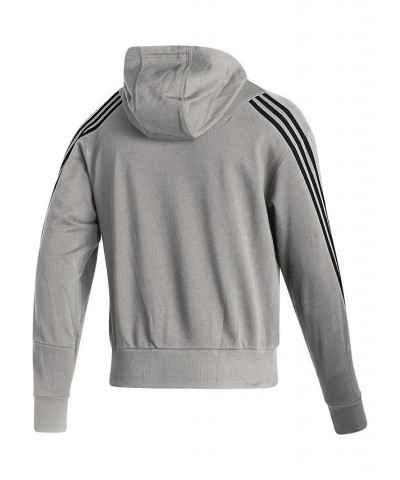 Men's Heathered Gray Dallas Stars Fashion Full-Zip Hoodie $33.05 Sweatshirt