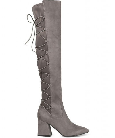 Women's Valorie Boots Gray $45.00 Shoes