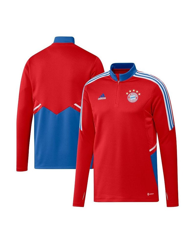 Men's Red Bayern Munich Training AEROREADY Quarter-Zip Top $40.14 Jackets