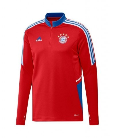 Men's Red Bayern Munich Training AEROREADY Quarter-Zip Top $40.14 Jackets