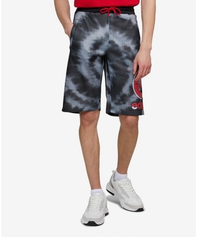 Men's Star Burst Fleece Drawstring Shorts Gray $33.06 Shorts